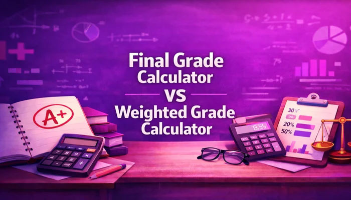 Final Grade calculator VS Weighted Grade Calculator